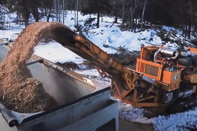 CBI Horizontal Grinder Processing Storm Debris