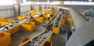 Construction and demolition recycling facility