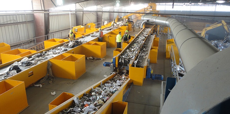 Construction and demolition recycling facility