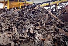 steel removed from railroad ties
