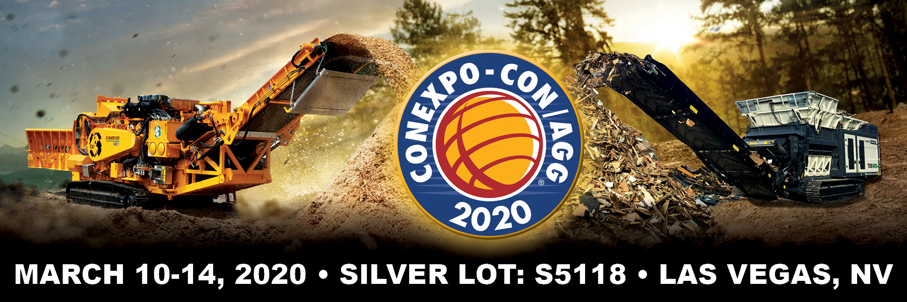 6400CT Grinder and 825 Shredder - Conexpo