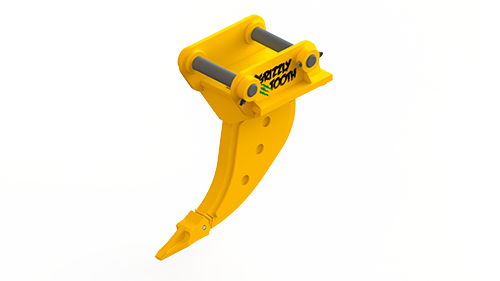 CBI's excavator ripper tooth attachment for frost and hardpacked soil.