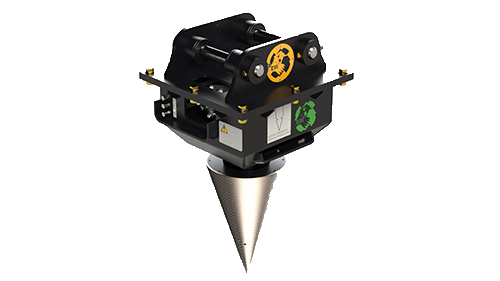 CBI log and stump splitting excavator attachment