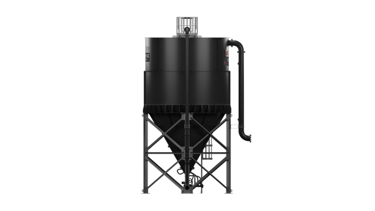 Left View of the Aqua Cone Thickener Tank