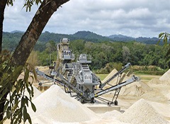 TWS sand and Gravel washplant in tropical Trinidad
