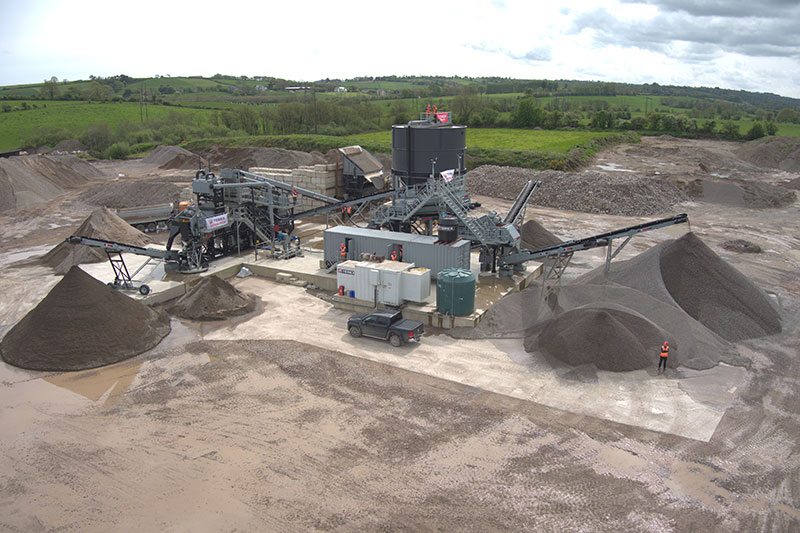 Aerial Shot Of Wash Plant Based In Cork