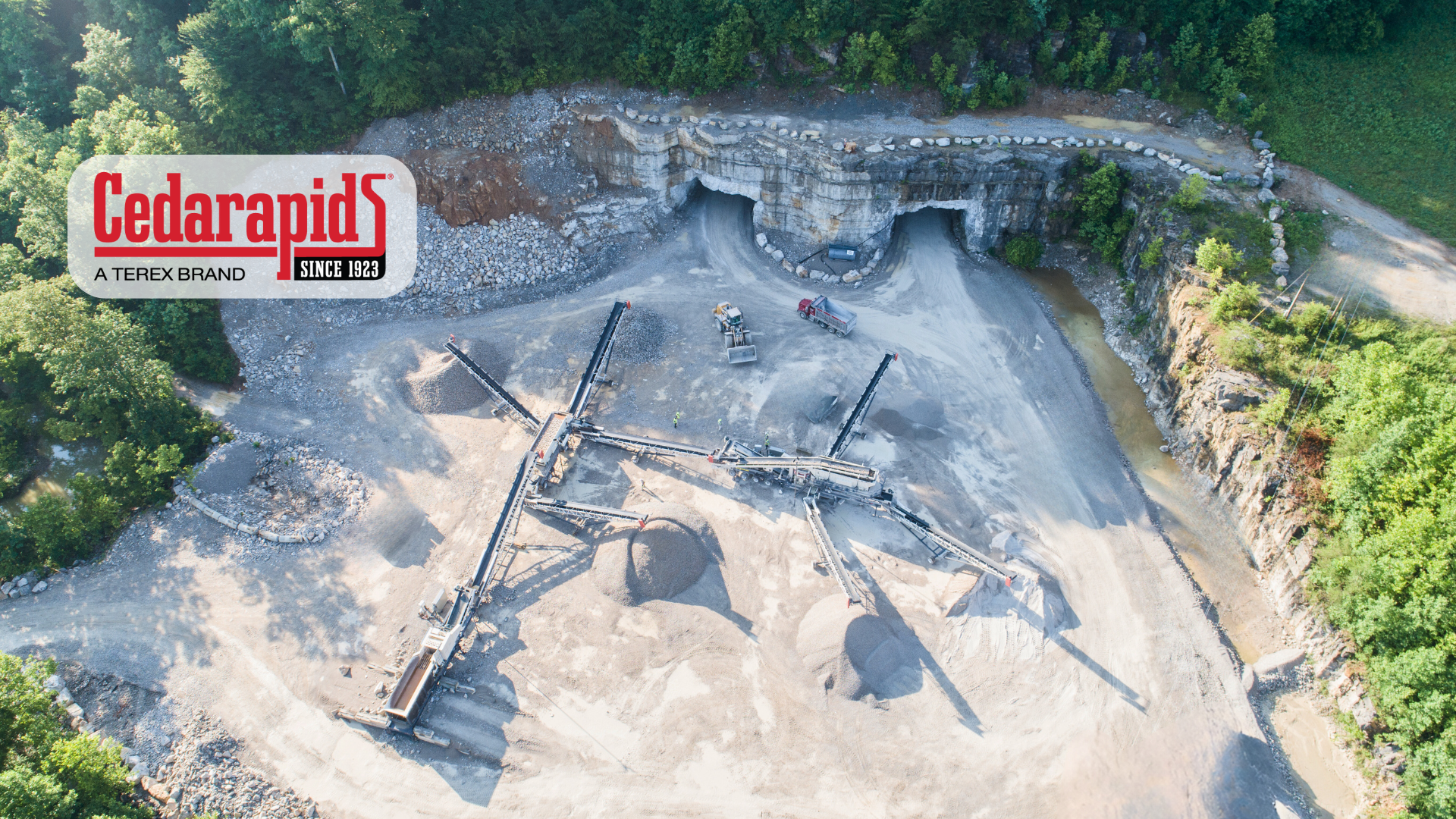 Cedarapids Quarry Full Plant Crushing and Screening Application Site