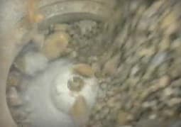 A cone crusher that has not been choke fed