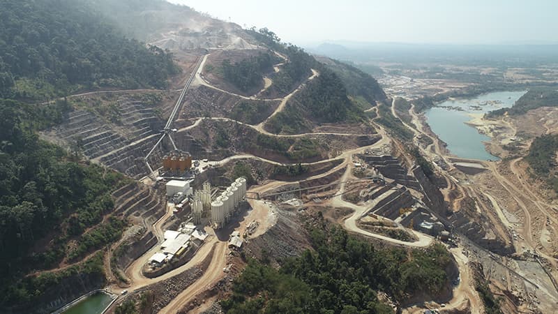 Terex MPS Plant - Laos Dam Project - photo credit ICM